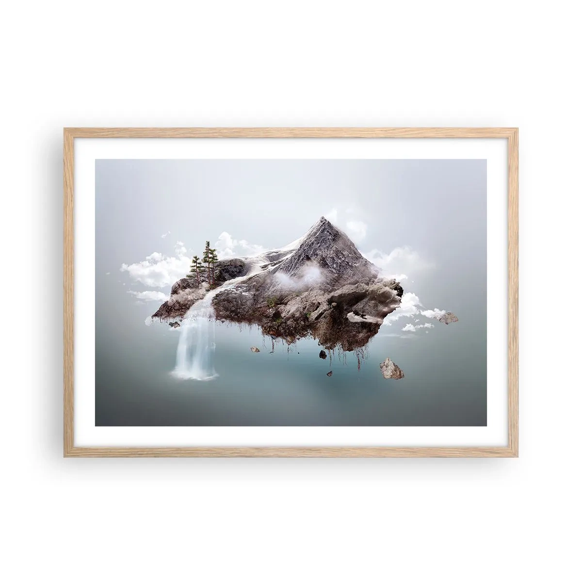 Poszter világos tölgy keretben - Egy szürrealista szemével - 70x50 cm