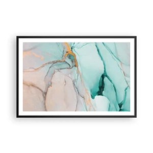 Poszter fehér keretben - Formák és színek tánca - 91x61 cm