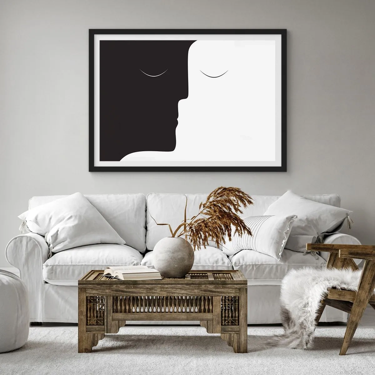 Poszter fehér keretben - Az ellentétek egysége - 91x61 cm