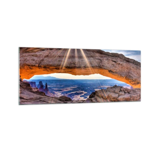 Üveg kép - A sziklakapun át - 100x40 cm