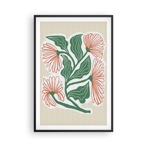 Poszter fehér keretben - Népi és modern - 61x91 cm