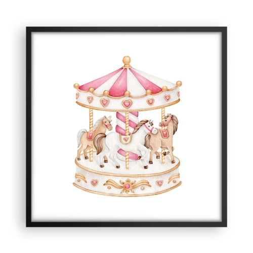 Poszter fehér keretben - A gyermekkor édes világa - 50x50 cm