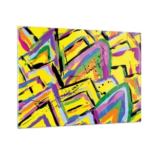 Üveg kép - Az örömében sikít - 100x70 cm