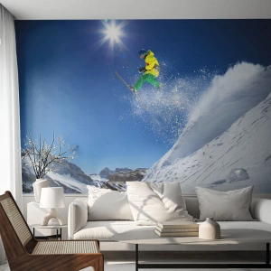 Öntapadós Fotótapéta Deluxe Sticker - Tánc a hegyekkel - Sport, Síelés, Téli - 100x70 cm