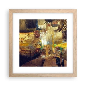 Poszter világos tölgy keretben - Hideg, melegebb,meleg - 30x30 cm