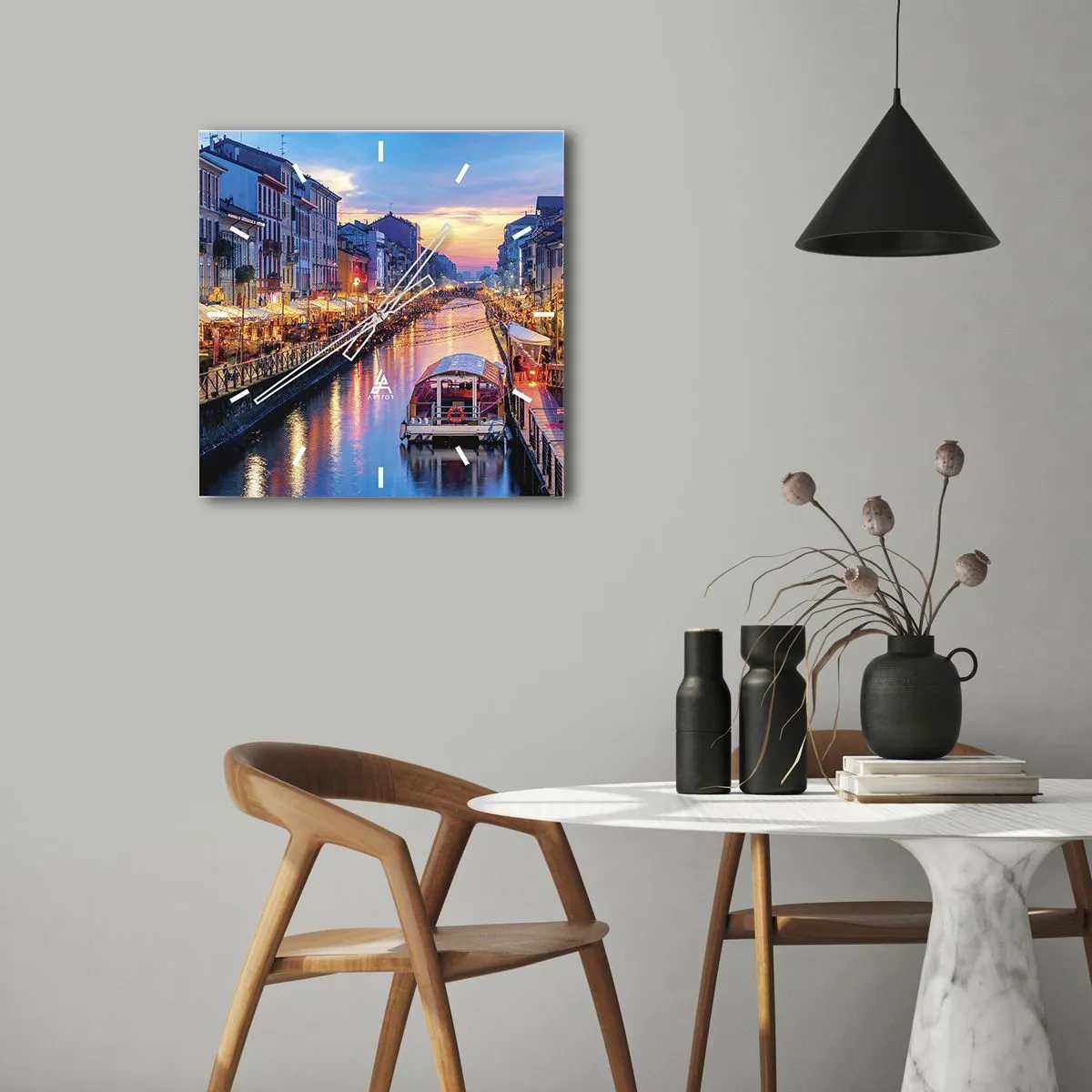 Falióra, Óra - Fény és öröm estéje - 40x40 cm