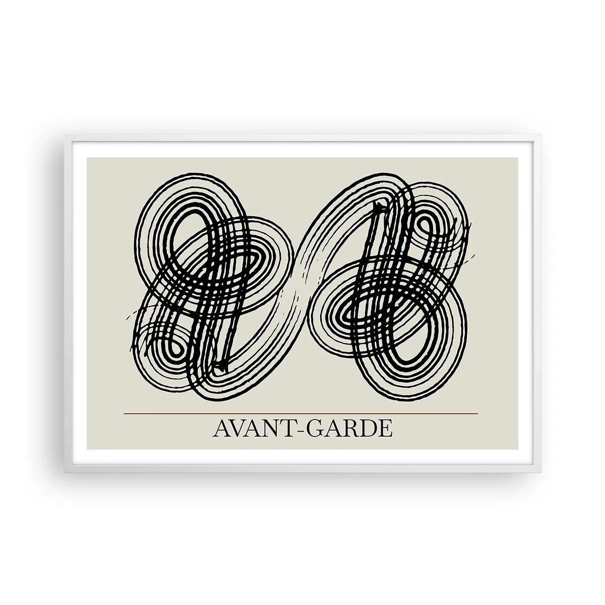 Poszter fekete keretben - Spontán jött ki - 100x70 cm