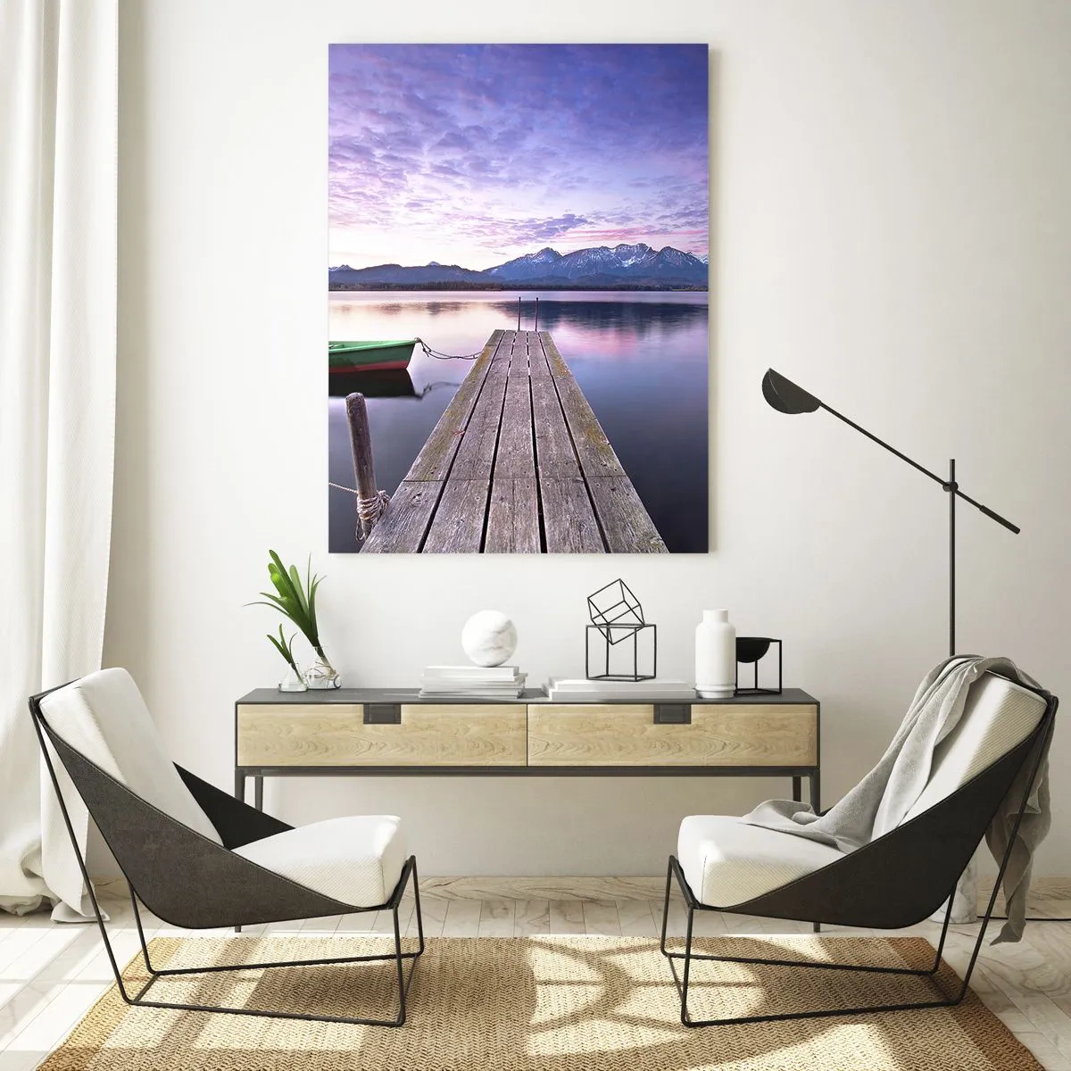 Üveg kép - Barátságos csend - 50x70 cm