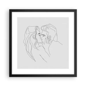 Poszter fehér keretben - Ugyanaz a vonalón - 40x40 cm