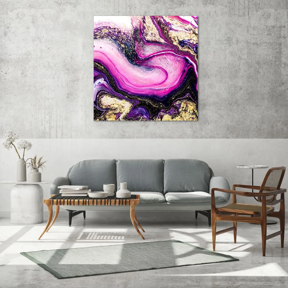 Üveg kép - Egy pillanat a kulisszák mögött - 50x50 cm