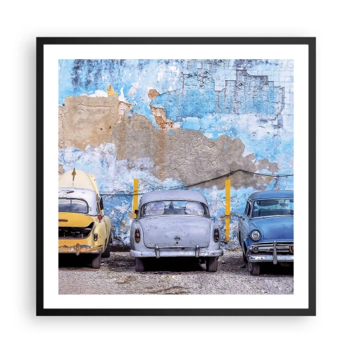 Poszter fehér keretben - Veteránok találkozása - 60x60 cm