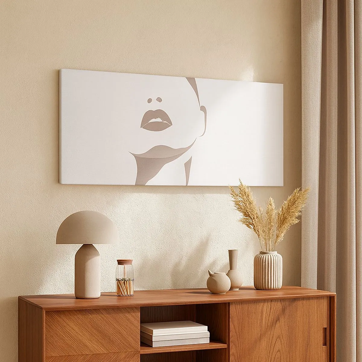 Vászonkép -  Fényből és árnyékból létrehozott - 100x40 cm