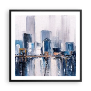 Poszter fehér keretben - New York-i benyomás - 60x60 cm