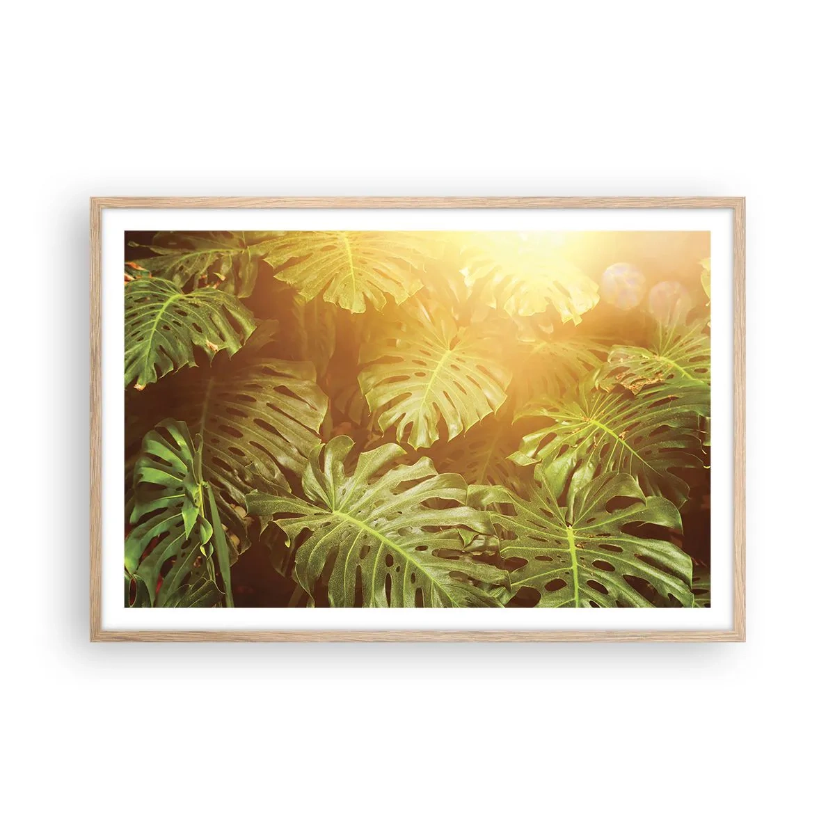 Poszter világos tölgy keretben - A zöldbe belépni... - 91x61 cm