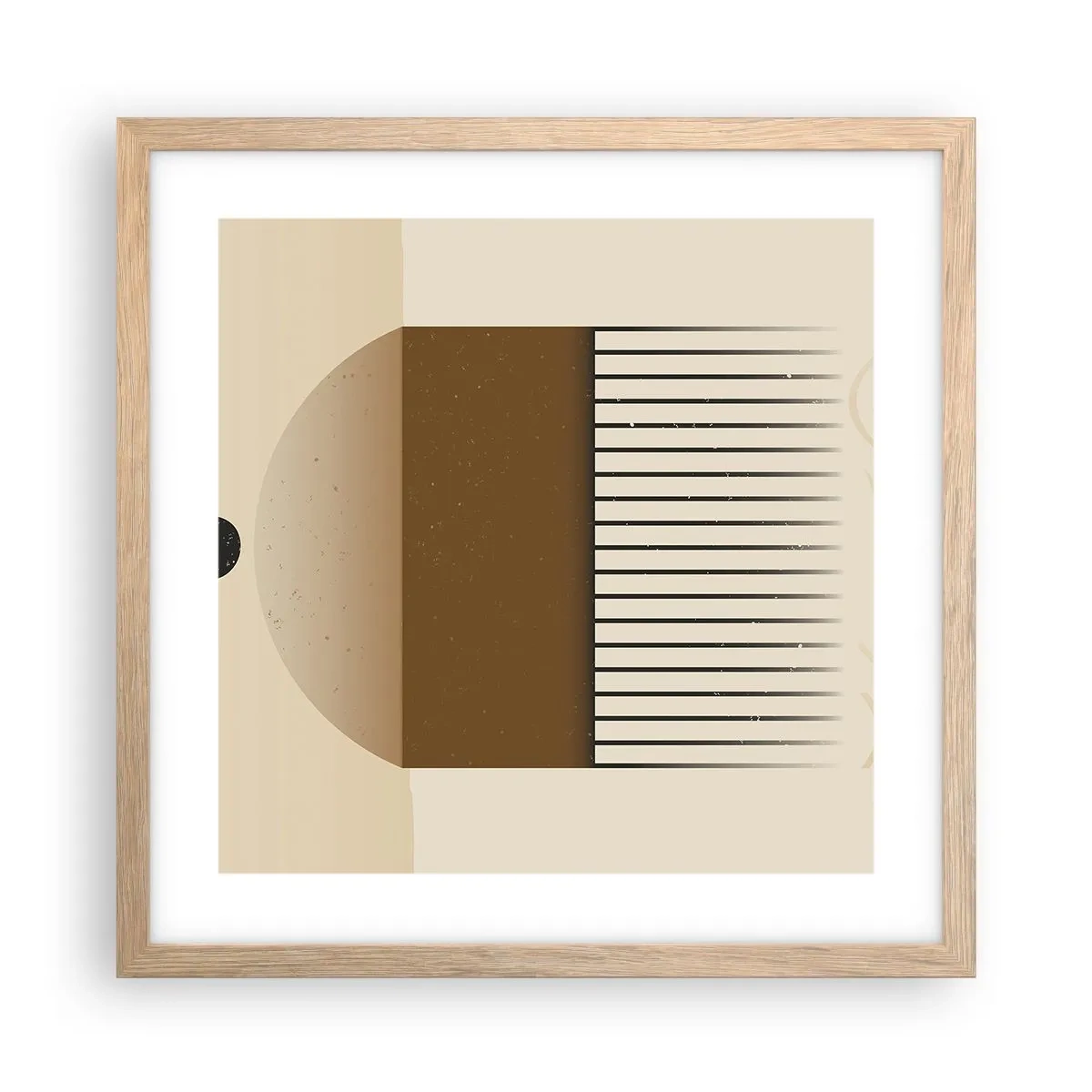 Poszter világos tölgy keretben - Különféle államok - 40x40 cm