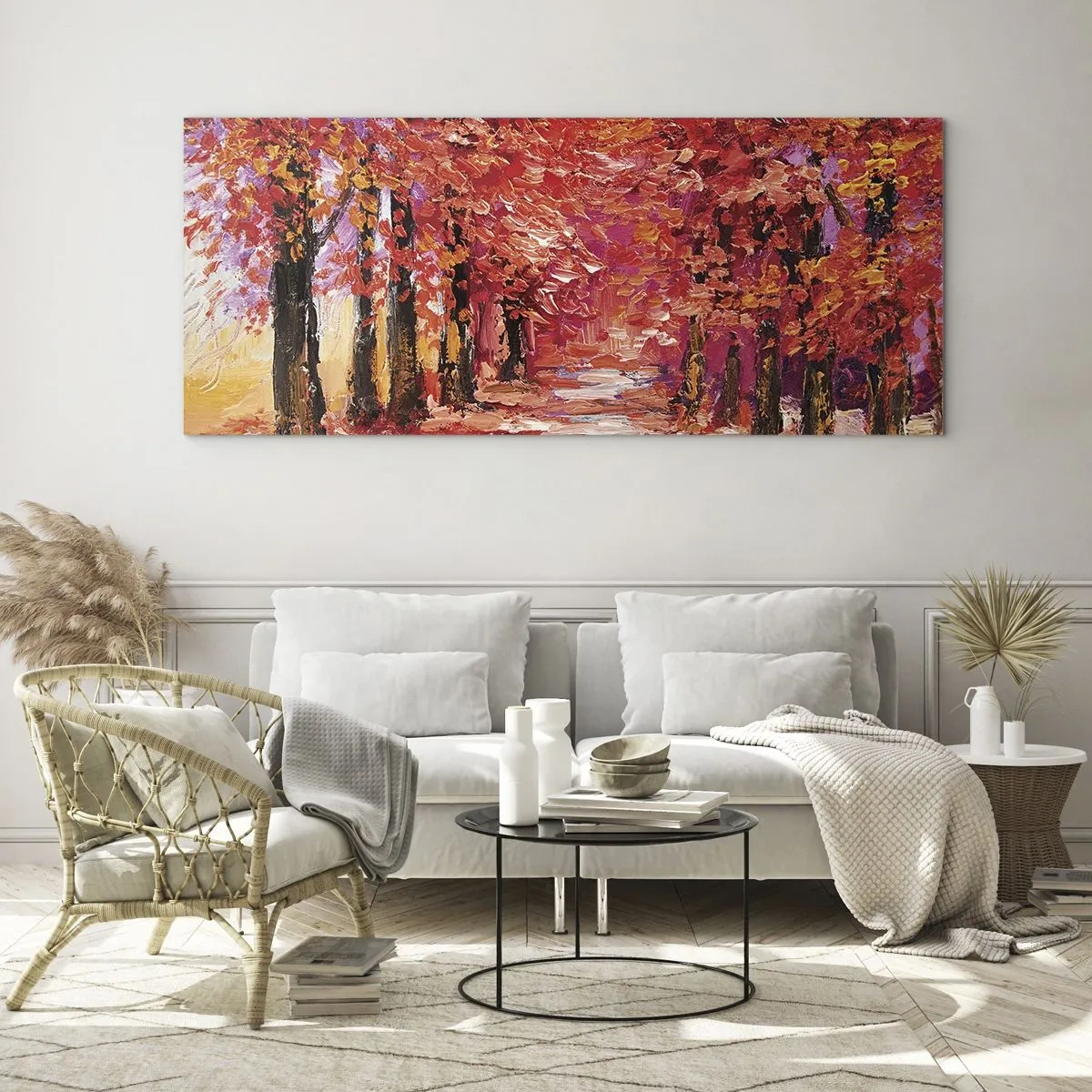 Üveg kép - Őszi benyomás - 120x50 cm