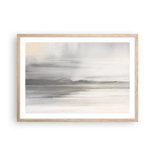 Poszter világos tölgy keretben - Gondolkodó távolság - 70x50 cm