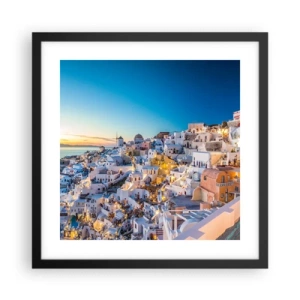 Poszter fehér keretben - A görögség lényege - 40x40 cm