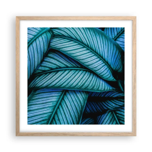 Poszter világos tölgy keretben - Életvonalak - 50x50 cm