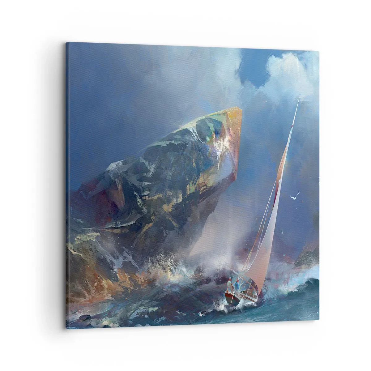 Vászonkép - Aki bátor az nyer - 50x50 cm