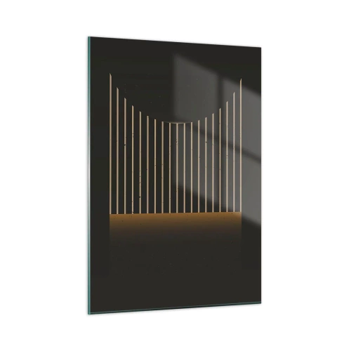 Üveg kép - Fedezze fel a sötétséget - 50x70 cm