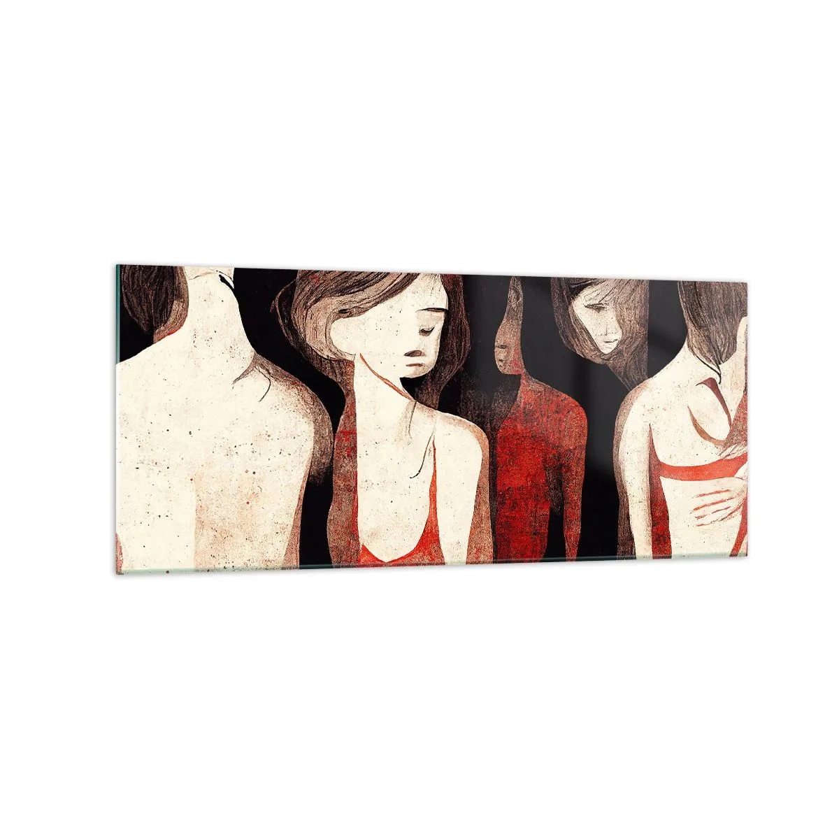 Üveg kép - A sötétség madonnái - 120x50 cm