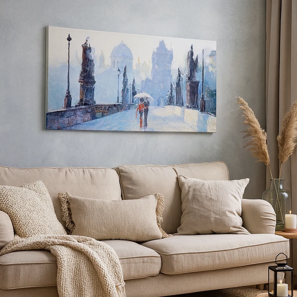 Vászonkép - Az eső biztosan elvarázsolt minket - 30x30 cm