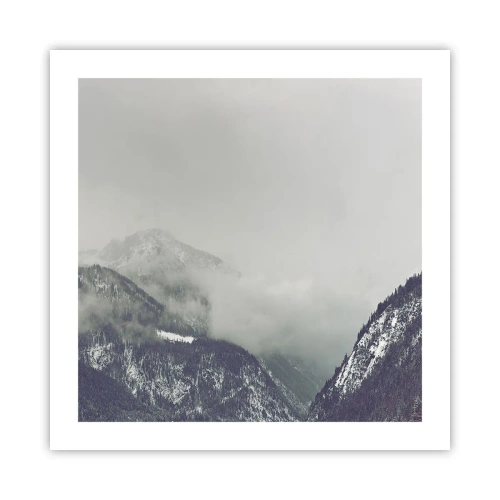 Poszter - Ködös völgy - 50x50 cm