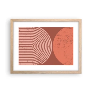 Poszter világos tölgy keretben - Szoros kapcsolat - 40x30 cm