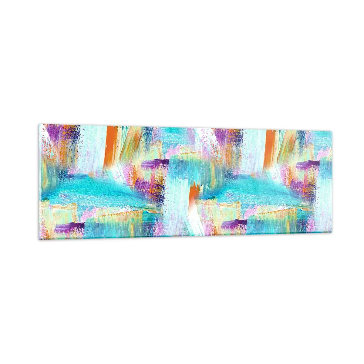 Üveg kép - Vidám firka - 90x30 cm