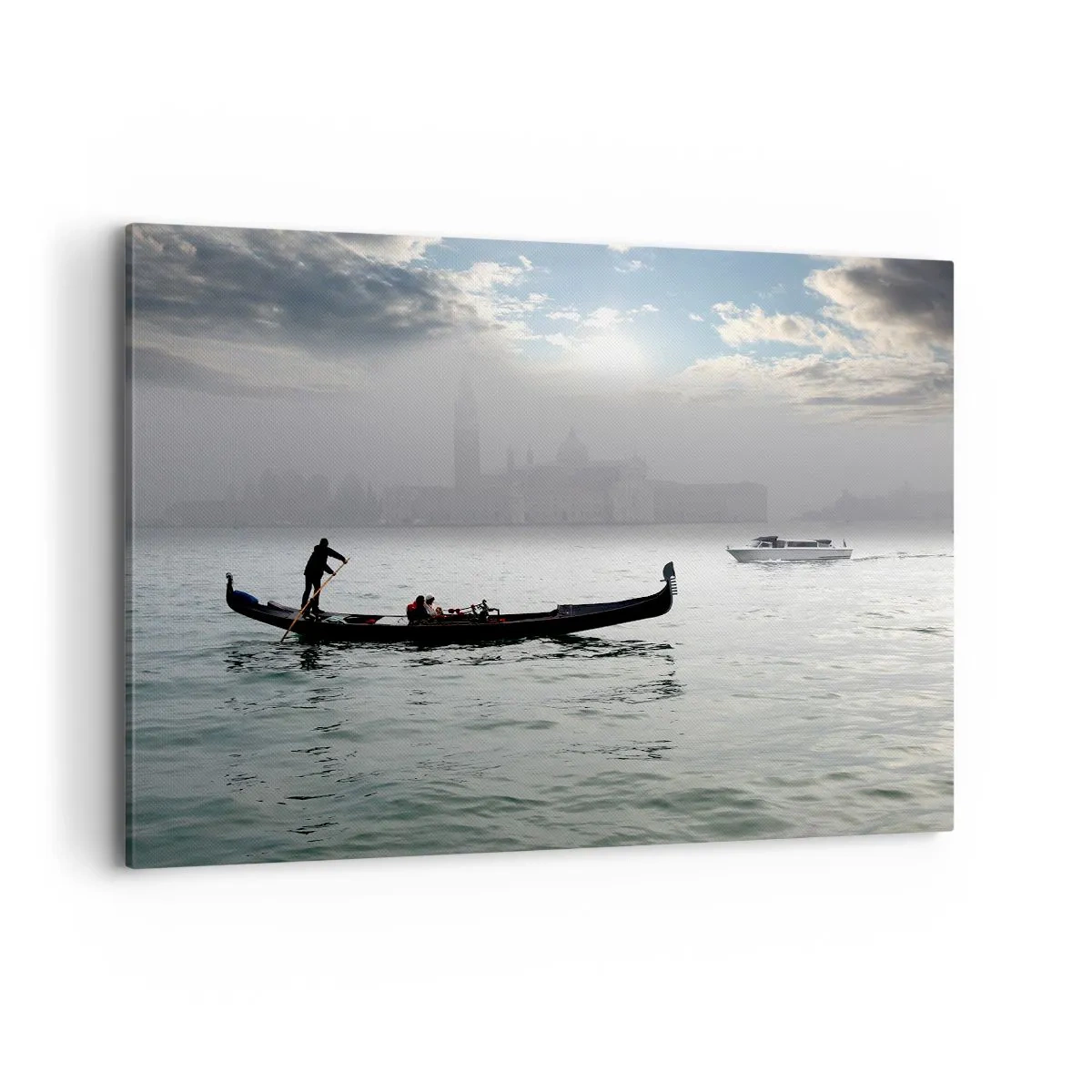 Vászonkép - Egy mesés város vízből és ködből - 100x70 cm