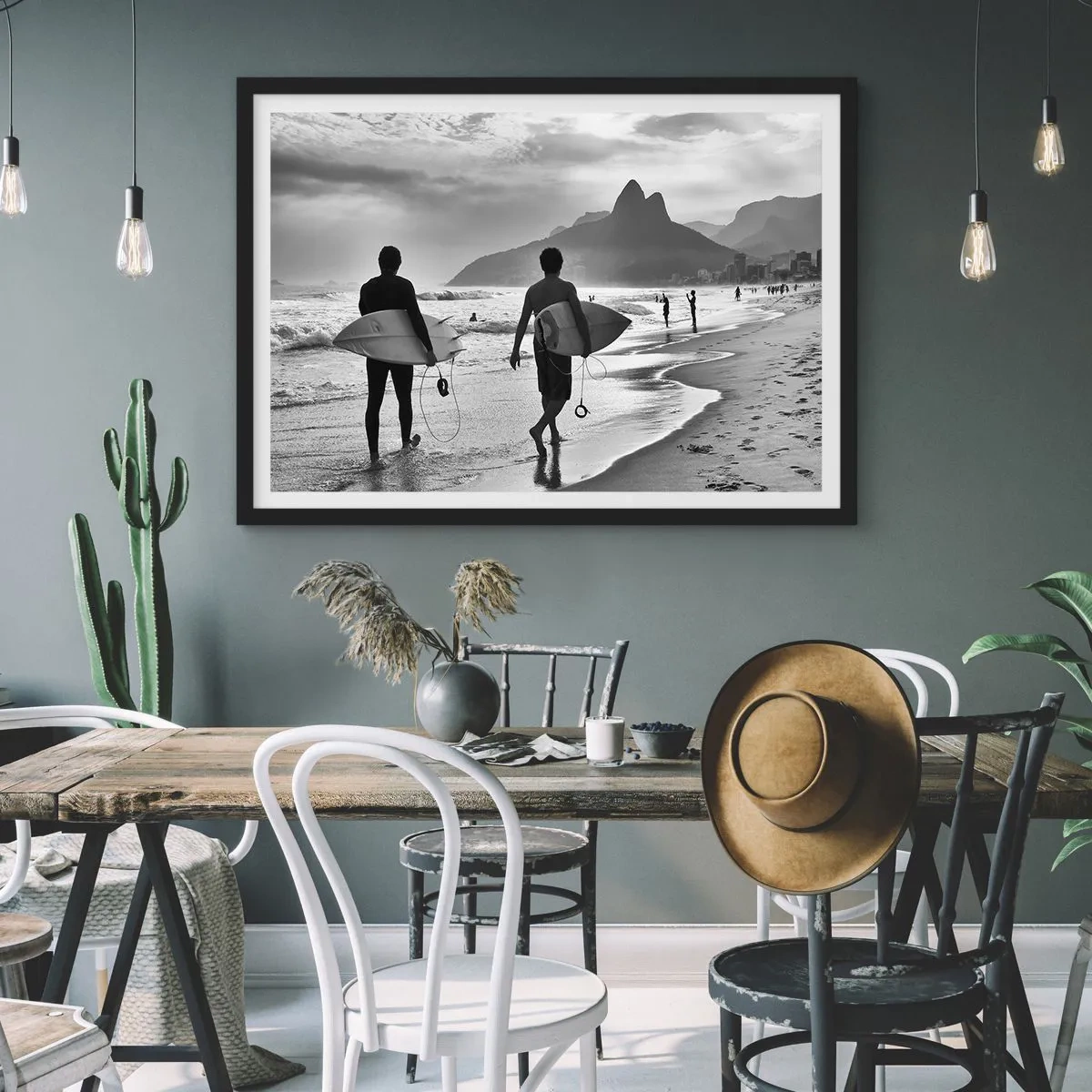 Poszter fehér keretben - Egyhullámú szamba - 70x50 cm