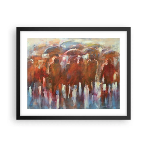 Poszter fehér keretben - Egyenlőek esőben és ködben - 50x40 cm