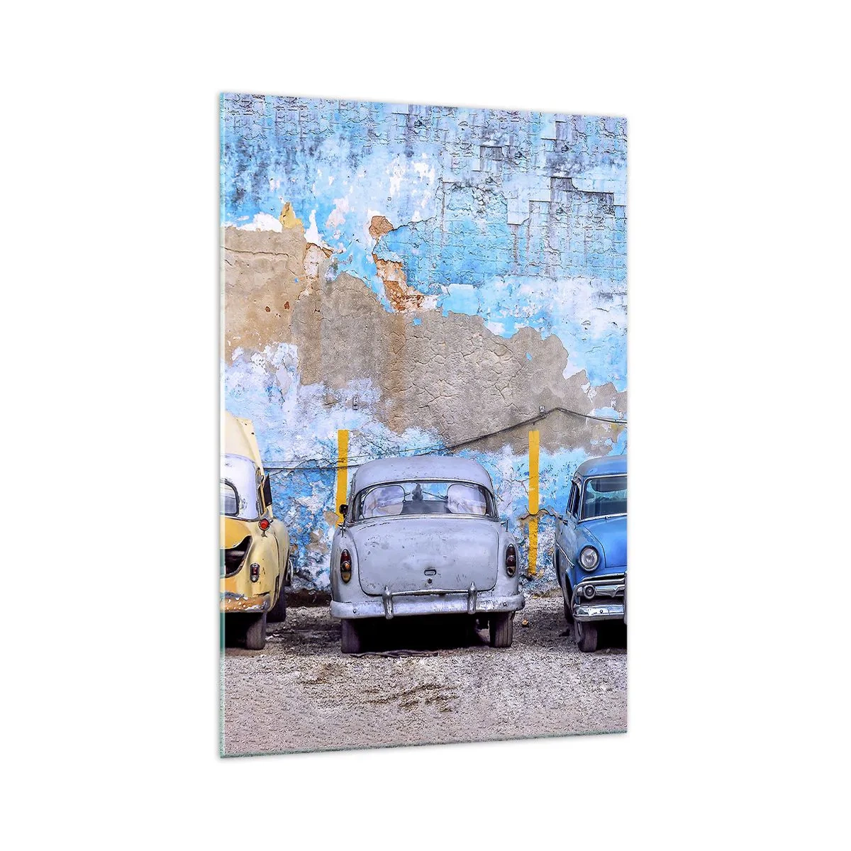 Üveg kép - Veteránok találkozása - 70x100 cm