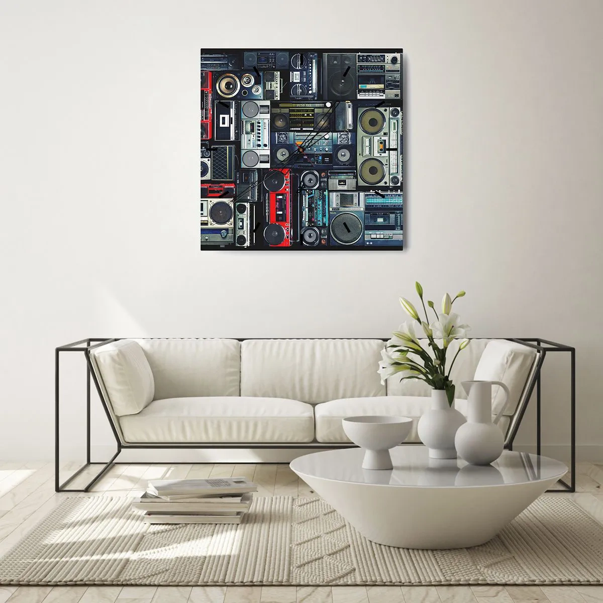 Falióra, Óra - A 80-as évek nosztalgiája - 30x30 cm