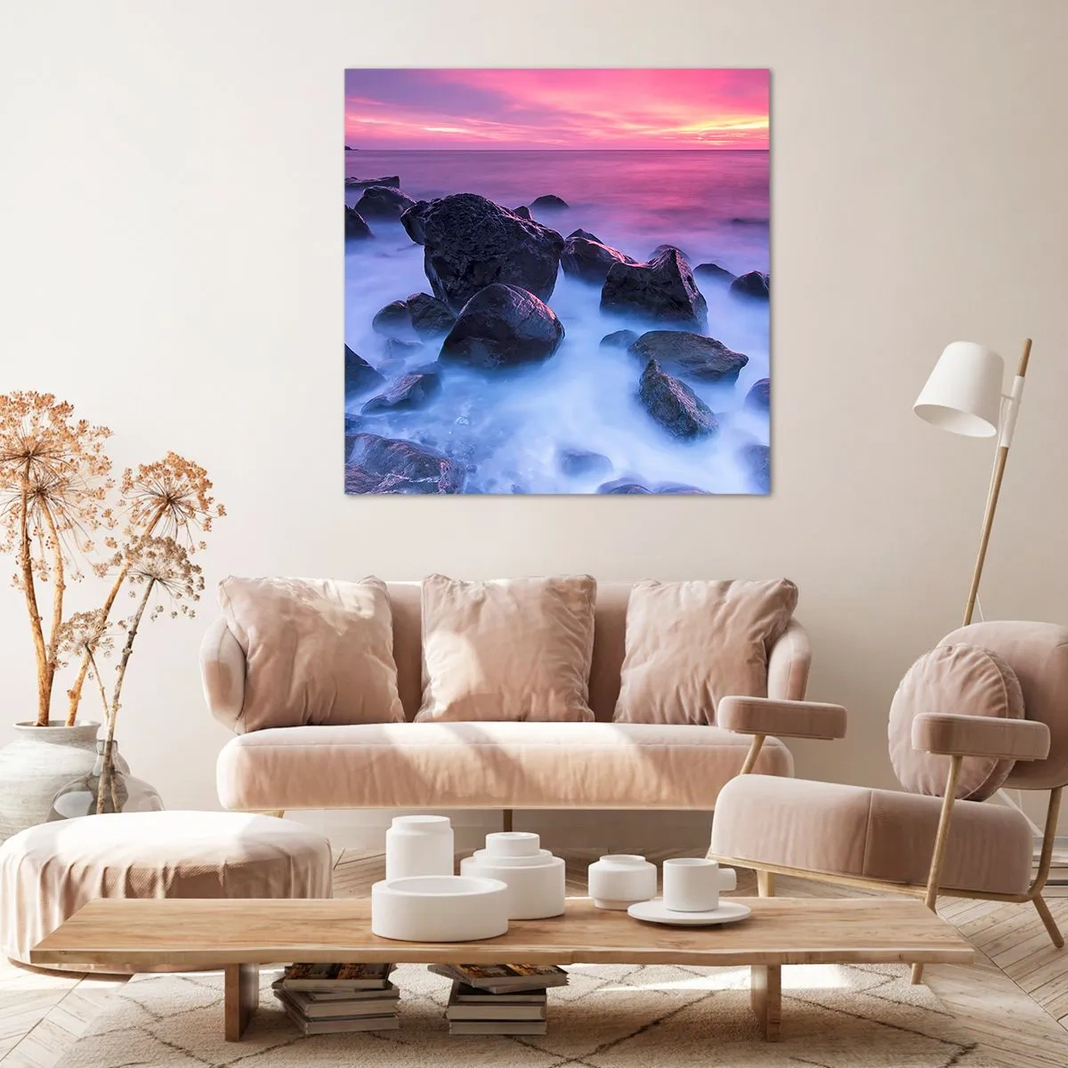 Vászonkép - Születés fényben és ködben - 30x30 cm