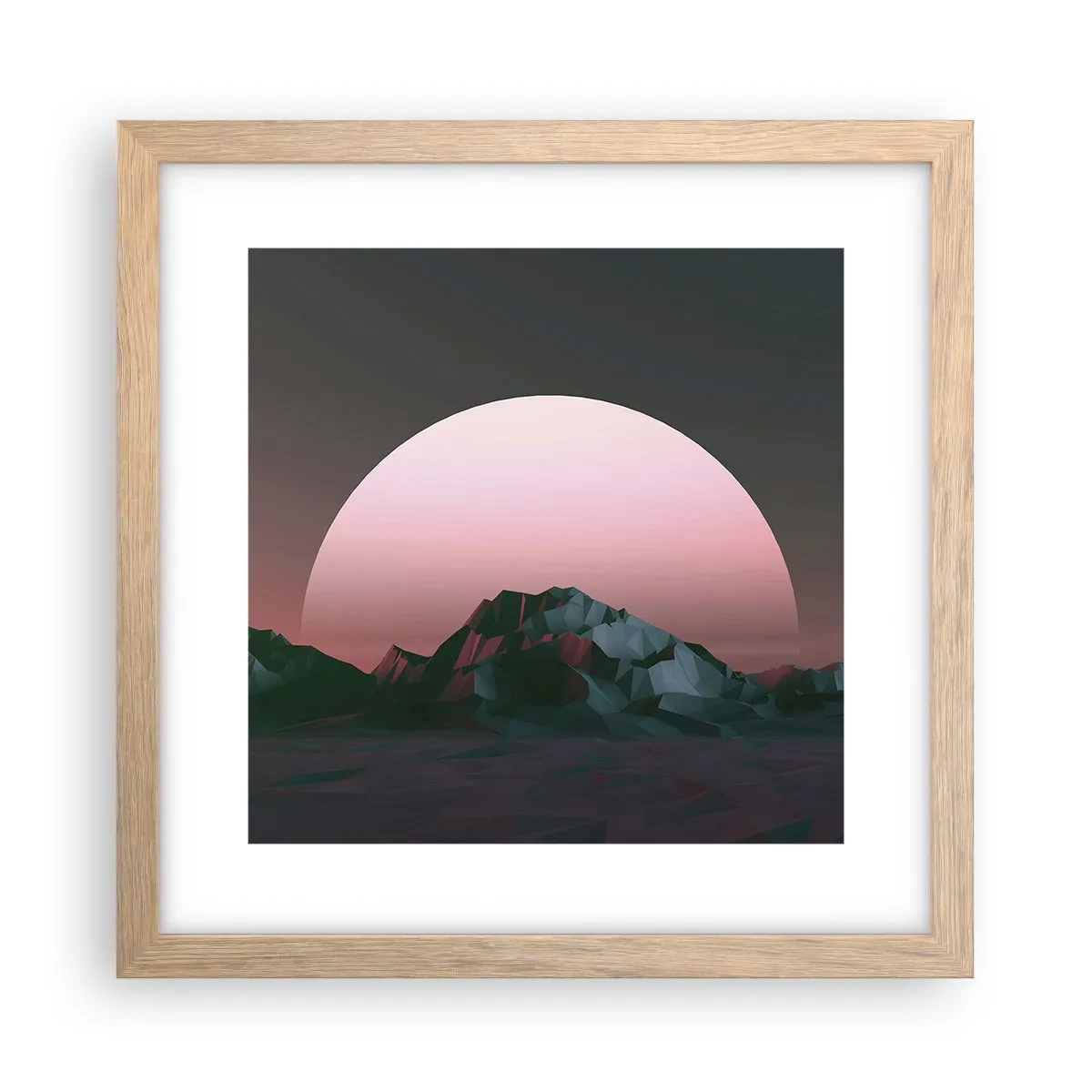 Poszter világos tölgy keretben - Egy szomszéd galaxisban - 30x30 cm