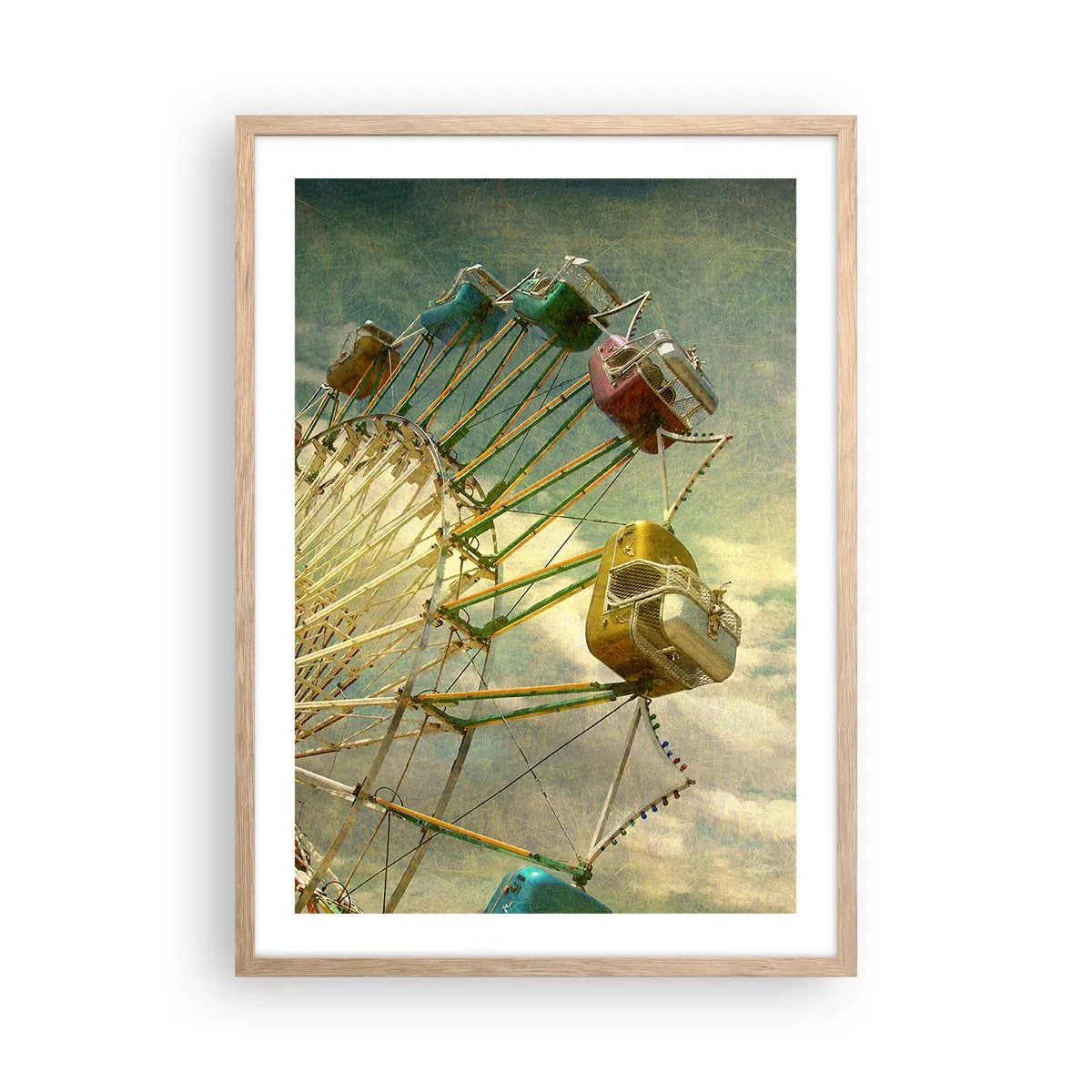 Poszter világos tölgy keretben - Lesz, lesz mulatság.... - 50x70 cm