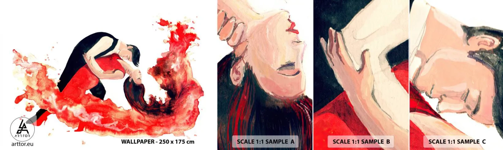 Fotótapéta Minta Standard Eco - Tango – érzéki hullám - Tánc, Zene, Táncosok - 100x30 cm