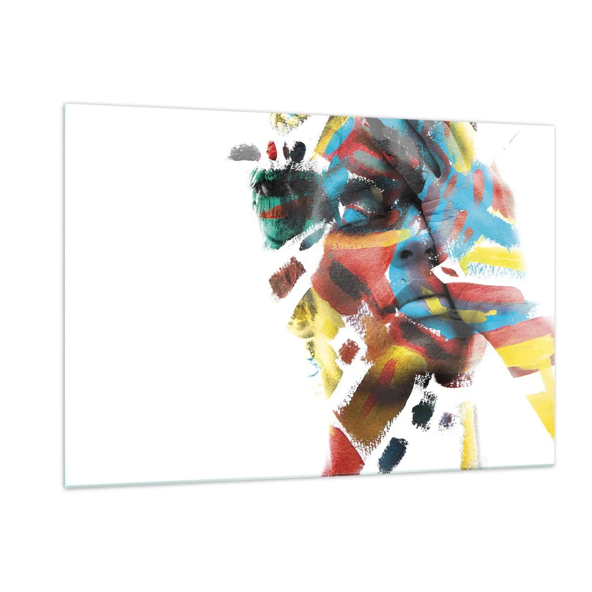 Üveg kép - Színes személyiség - 120x80 cm