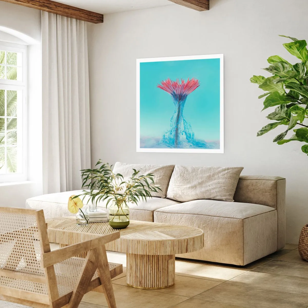 Poszter - Élénkítő ölelésben - 60x60 cm