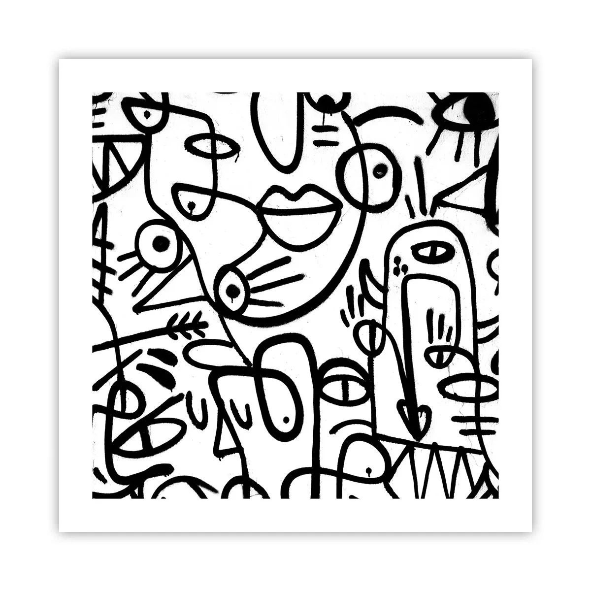 Poszter - Arcok és délibábok - 50x50 cm