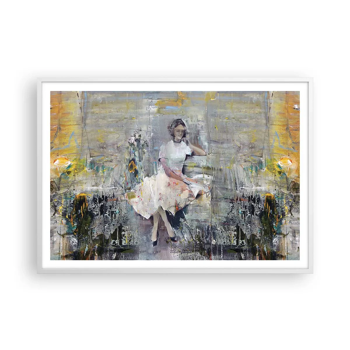 Poszter fekete keretben - Klasszikus és modern - 100x70 cm