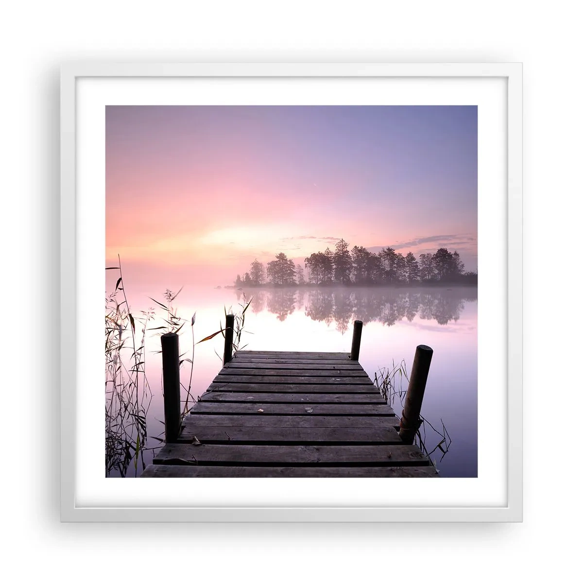 Poszter fekete keretben - A lila ködből... - 50x50 cm