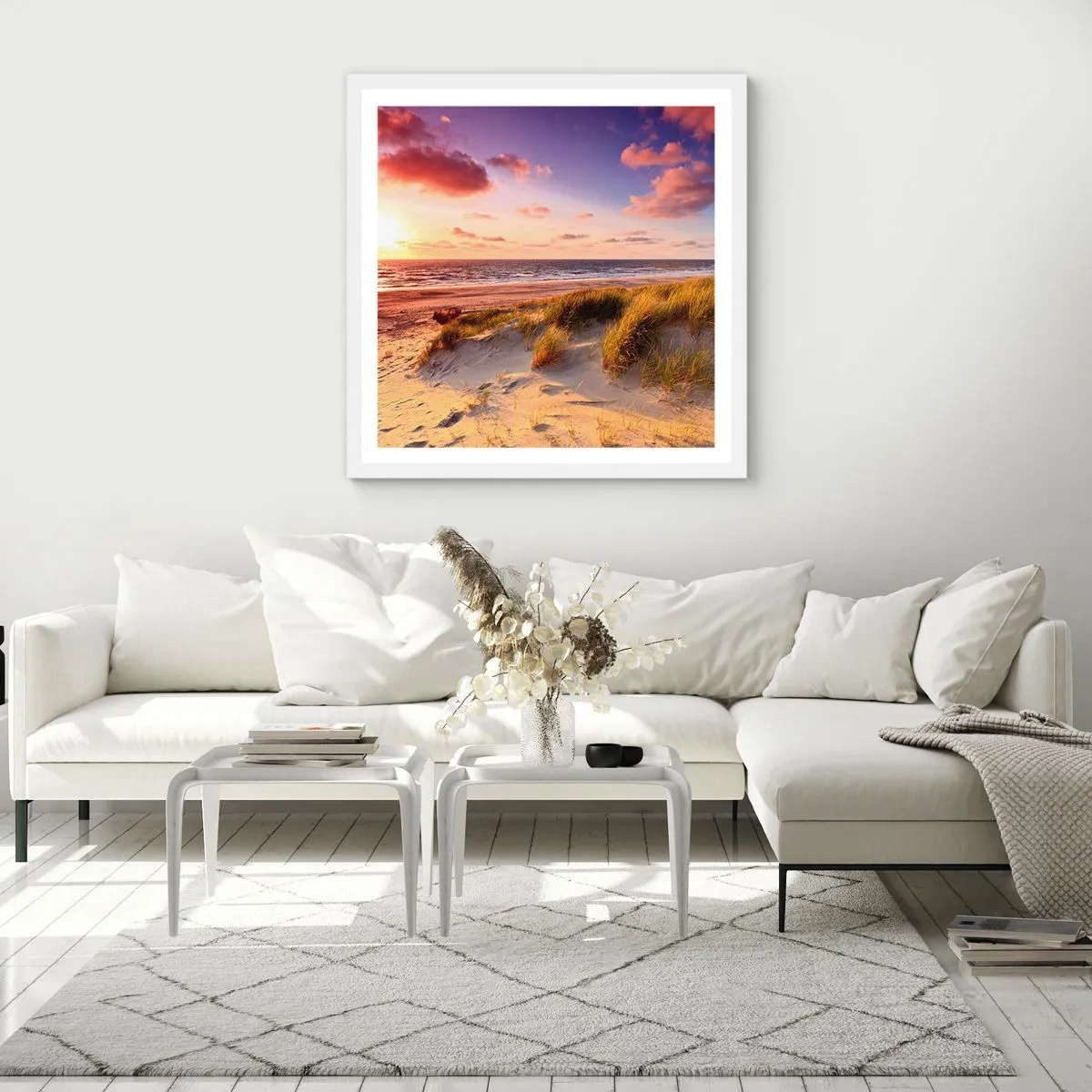 Poszter fekete keretben - Már érződik a nyár a levegőben - 40x40 cm