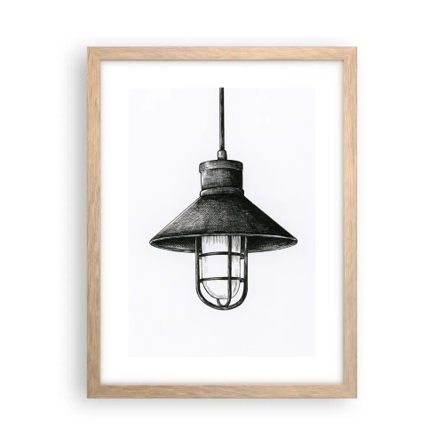 Poszter világos tölgy keretben - Mint évekkel ezelőtt... - 30x40 cm