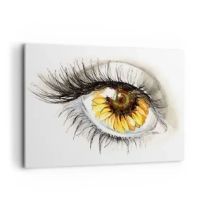 Vászonkép - Tekintet forró mint a nyár - 100x70 cm