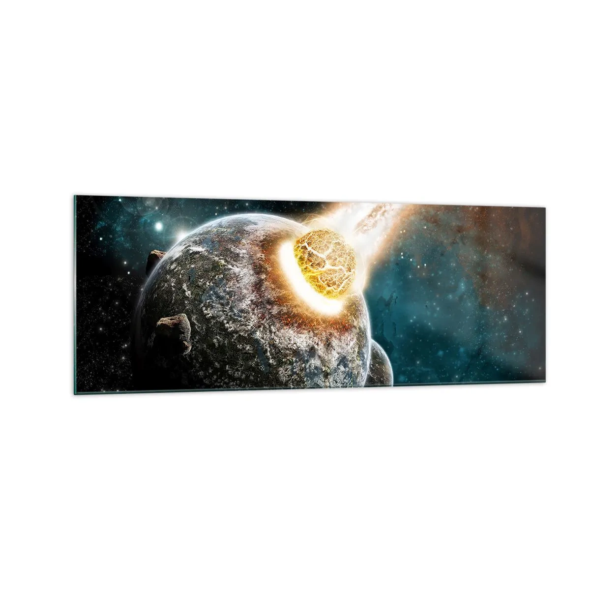 Üveg kép - Halál, vagy élet? - 140x50 cm