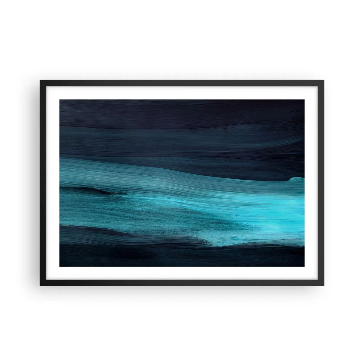 Poszter fehér keretben - Ússz az árral - 70x50 cm