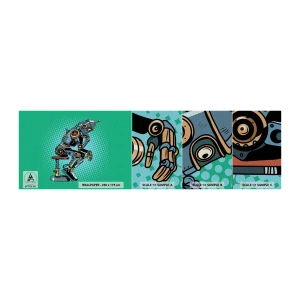 Fotótapéta Minta Premium Sand - A lét lényege fölött - Absztrakció, Intelligens robot, Gyerekeknek - 100x30 cm